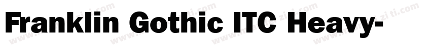 Franklin Gothic ITC Heavy字体转换